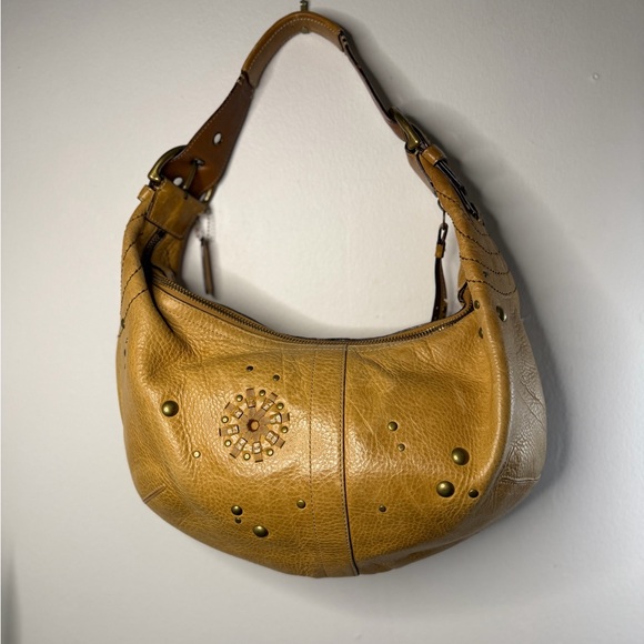 Coach Mia Tan Soho Leather Shoulder Bag/Hobo w/Embellishments 10063 - Picture 2 of 8